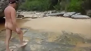 nude beach guy